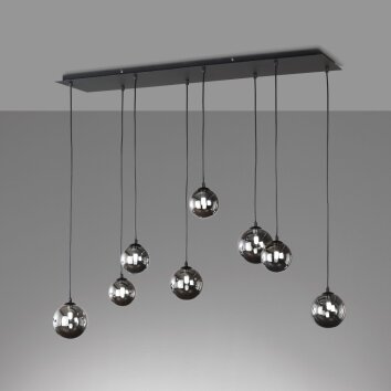 Fischer & Honsel Bala Hanglamp LED Zwart, 8-lichts