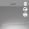 Fischer & Honsel SHINE-WOOD Hanglamp LED Nikkel mat, 1-licht