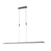 Fischer & Honsel SHINE-WOOD Hanglamp LED Nikkel mat, 1-licht