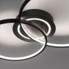 Leuchten-Direkt ASMINA Plafondlamp LED Zwart, 2-lichts