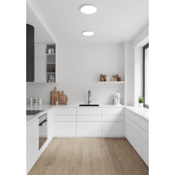 Nordlux OJA Plafondpaneel LED Wit, 1-licht, Bewegingsmelder