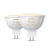 Philips Hue set van 2 LED GU5.3 6,3 watt 2000-6500 Kelvin 400 lumen