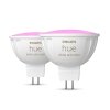 Philips Hue set van 2 LED GU5.3 6,3 watt 2000-6500 Kelvin 400 lumen