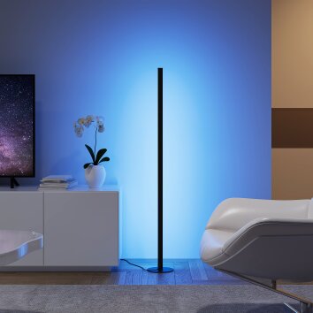 Reality TENDO Staande lamp LED Zwart, 1-licht, Afstandsbediening, Kleurwisselaar