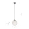 Paul Neuhaus BOLO Hanglamp Zilver, 1-licht