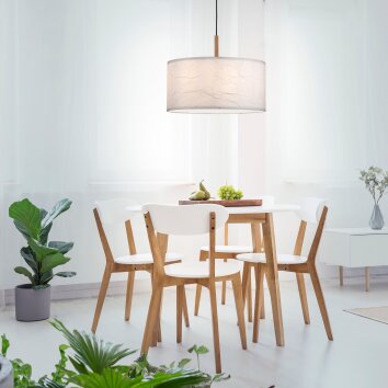 JUST LIGHT GERDA SOFIE Hanglamp Natuurlijke kleuren, Zwart, 1-licht