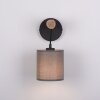 JUST LIGHT GERDA TRIBU Muurlamp Natuurlijke kleuren, Zwart, 1-licht