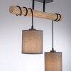JUST LIGHT GERDA TRIBU Plafondlamp Natuurlijke kleuren, Zwart, 2-lichts