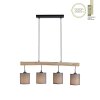 JUST LIGHT GERDA TRIBU Hanglamp Natuurlijke kleuren, Zwart, 4-lichts
