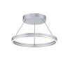 Paul Neuhaus PURE E-LOOP Hanglamp LED Zilver, 2-lichts, Afstandsbediening