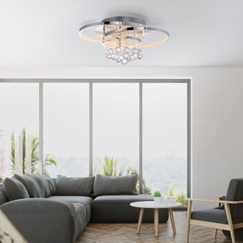 Paul Neuhaus ROTAZO Plafondlamp LED Zilver, 1-licht