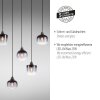 Leuchten-Direkt ZEA Hanglamp Zwart, 8-lichts