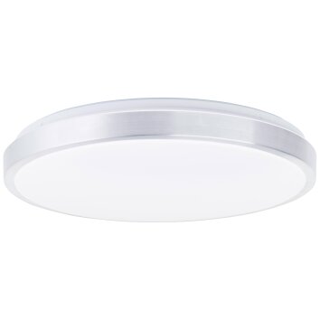 Brilliant Livius Plafondlamp LED Zilver, 1-licht, Afstandsbediening