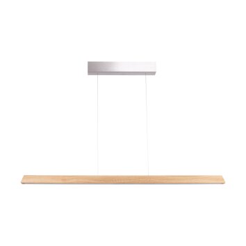 Llevallol Hanglamp LED Natuurlijke kleuren, Nikkel mat, 3-lichts