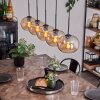 Apedo Hanger - Glas Amber, 5-lichts