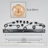 Apedo Hanger - Glas Amber, 5-lichts