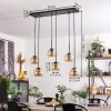 Koyoto Hanger - Glas Amber, Duidelijk, 6-lichts