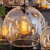 Koyoto Hanger - Glas Amber, Duidelijk, 8-lichts