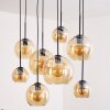 Koyoto Hanger - Glas Amber, Duidelijk, 8-lichts