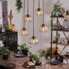 Apedo Hanger - Glas Amber, Duidelijk, 5-lichts