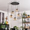 Apedo Hanger - Glas Amber, Duidelijk, 5-lichts