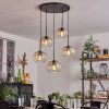 Apedo Hanger - Glas Amber, Duidelijk, 5-lichts