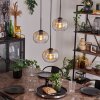 Apedo Hanger - Glas Amber, Duidelijk, 3-lichts