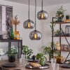 Apedo Hanger - Glas Rookkleurig, 3-lichts