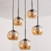 Apedo Hanger - Glas Amber, 5-lichts