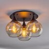 Azurara Plafondlamp Zwart, 3-lichts