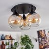 Azurara Plafondlamp Zwart, 3-lichts