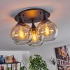 Azurara Plafondlamp Zwart, 3-lichts