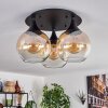 Azurara Plafondlamp Zwart, 3-lichts