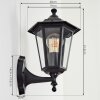 Loria Buiten muurverlichting Zwart, 1-licht