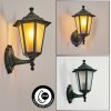 Loria Buiten muurverlichting Groen, Zwart, 1-licht