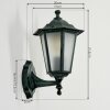 Loria Buiten muurverlichting Groen, Zwart, 1-licht