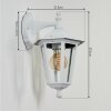 Loria Buiten muurverlichting Wit, 1-licht