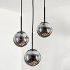 Gastor Hanger - Glas Rookkleurig, 3-lichts