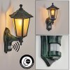Loria Buiten muurverlichting Groen, Zwart, 1-licht, Bewegingsmelder