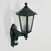 Loria Buiten muurverlichting Groen, Zwart, 1-licht, Bewegingsmelder