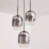 Apedo Hanger - Glas Duidelijk, Rookkleurig, 3-lichts