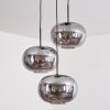 Apedo Hanger - Glas Rookkleurig, 3-lichts