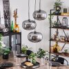 Apedo Hanger - Glas Rookkleurig, 3-lichts
