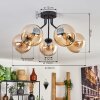 Koyoto Plafondlamp - Glas Amber, 5-lichts