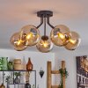 Koyoto Plafondlamp - Glas Amber, 5-lichts