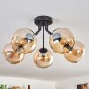 Koyoto Plafondlamp - Glas Amber, 5-lichts
