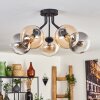 Gastor Plafondlamp - Glas Amber, Duidelijk, Rookkleurig, 5-lichts