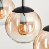 Gastor Hanger - Glas Amber, Duidelijk, 5-lichts