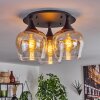 Azurara Plafondlamp Zwart, 3-lichts