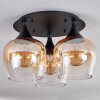 Azurara Plafondlamp Zwart, 3-lichts